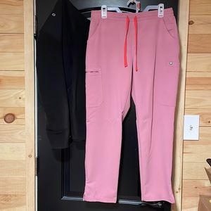 Chalk Pink FIGS Scrub Pants